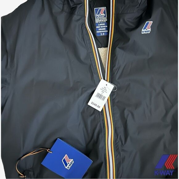 K-Way **NWT** Le Vrai 3.0 Claude Orsetto Unisex Jacket in Black Pure - Picture 9 of 9